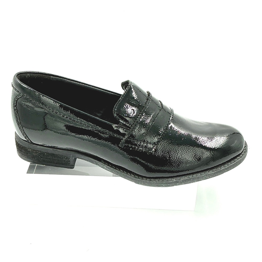 Josef Seibel Size 41 US 10 Black Patent Leather Penny Loafers NEW Sienna 96 $150